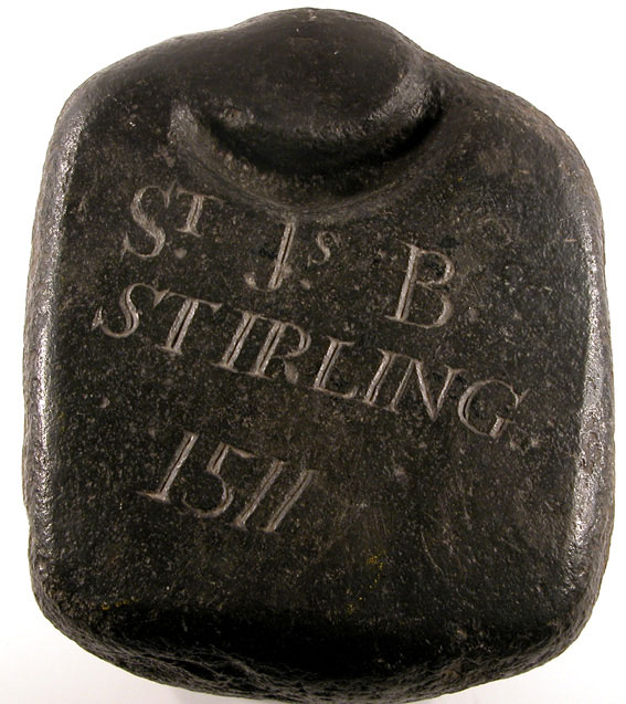 Curling Stone 1511, Image courtesy of the Stirling Smith Art Gallery & Museum